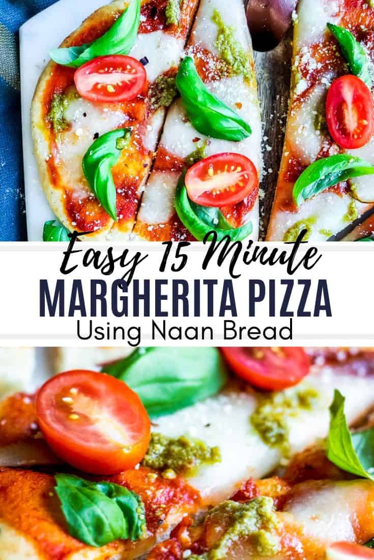 Easy 15 Minute Naan Margherita Pizza Recipe Erhardts Eat