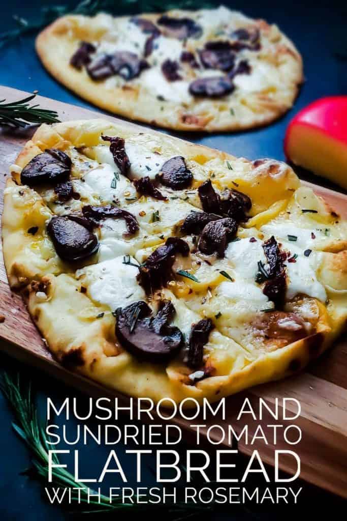 Vegetarian Flatbread Pizza with Fresh Rosemary Erhardts Eat