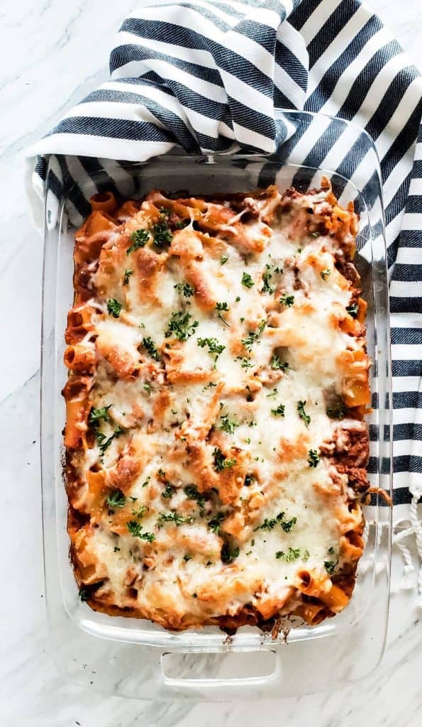 Grandma's Classic Baked Mostaccioli Recipe Erhardts Eat