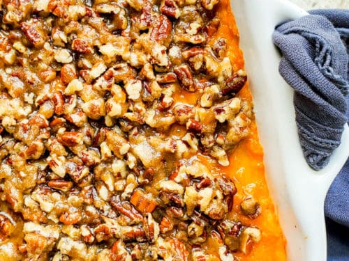 Southern Sweet Potato Casserole With Pecan Topping Erhardts Eat