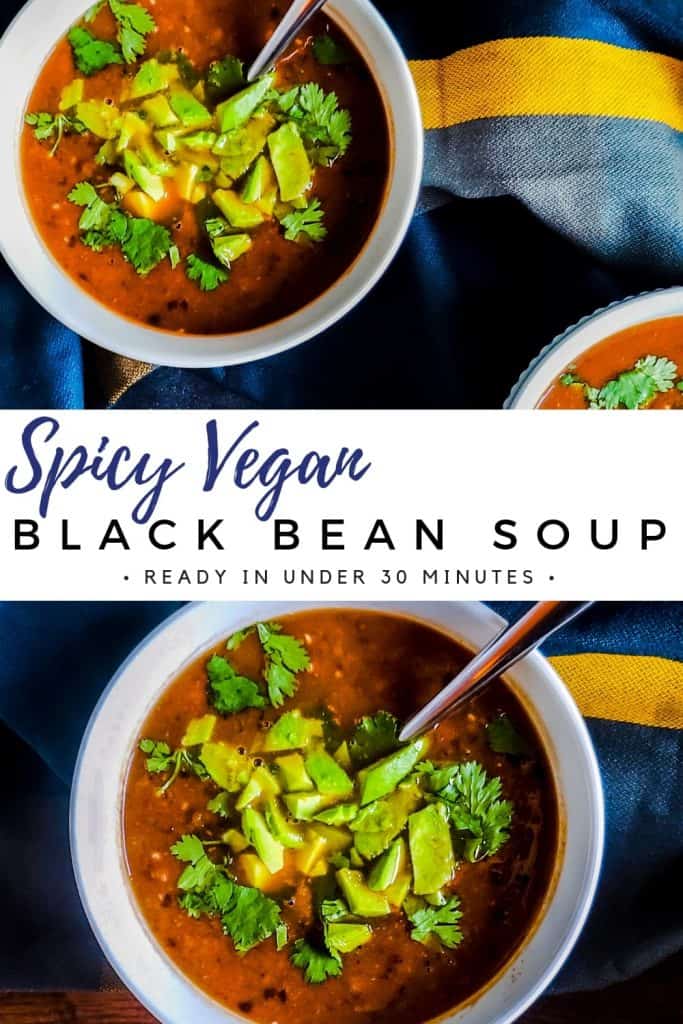 Vegan Black Bean Soup: Spicy, Simple and Healthy - Erhardts Eat