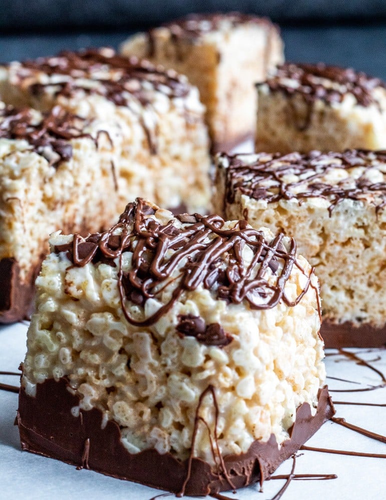 Rice Krispie Treats with Chocolate Chips - Chenée Today