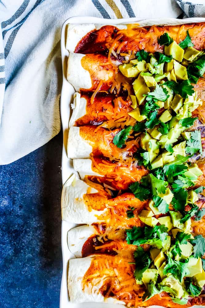 Vegetarian Enchiladas Recipe with Roasted Cauliflower | Erhardts Eat