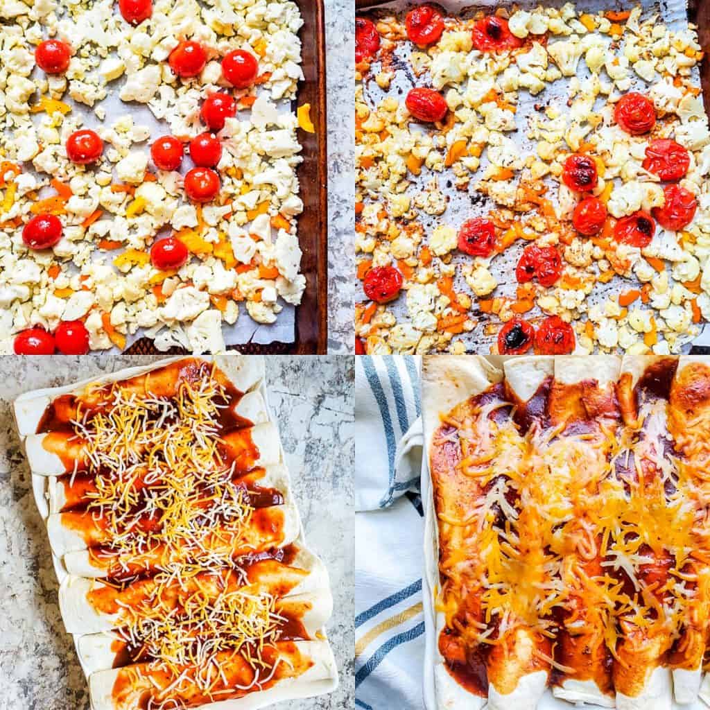 Vegetarian Enchiladas Recipe with Roasted Cauliflower Erhardts Eat