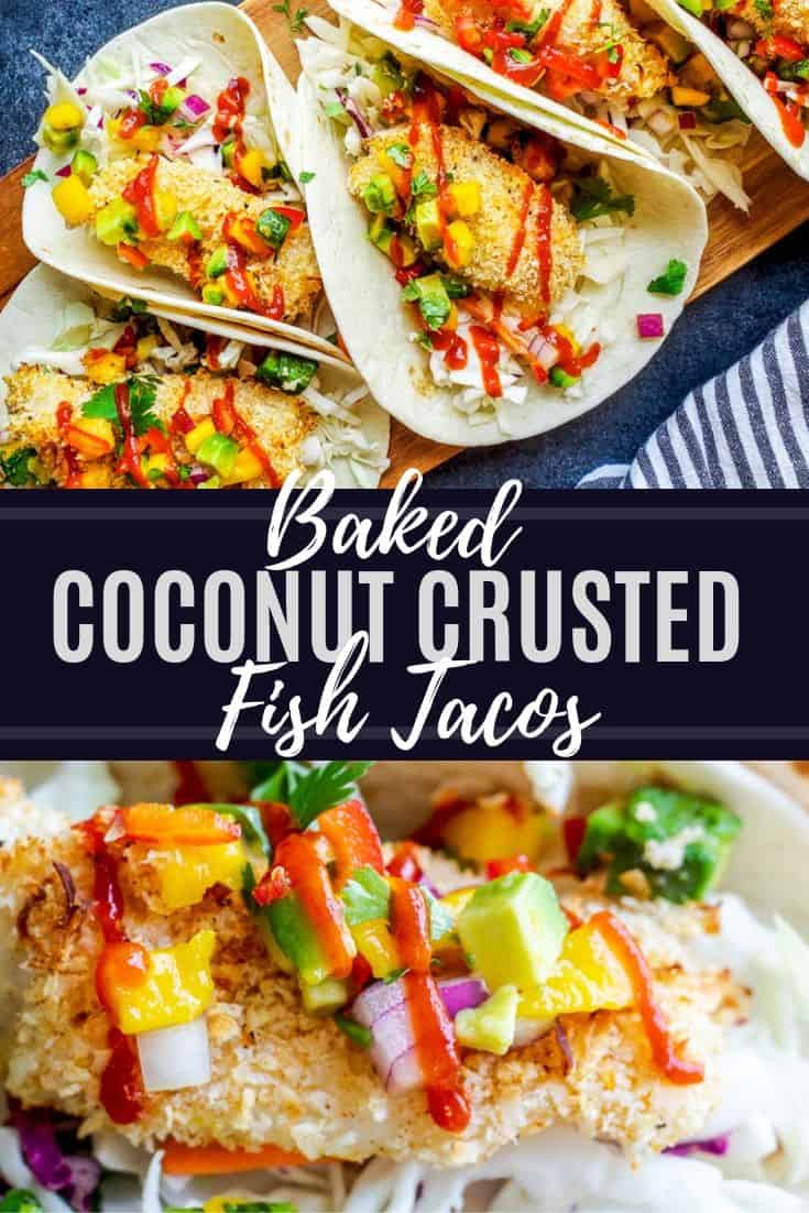 Baked Coconut Crusted Healthy Fish Tacos - Erhardts Eat