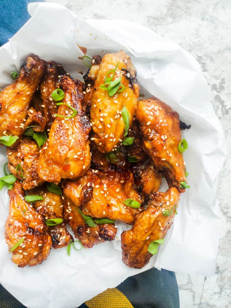 Air Fryer Sweet Chili Chicken Wings - Erhardts Eat