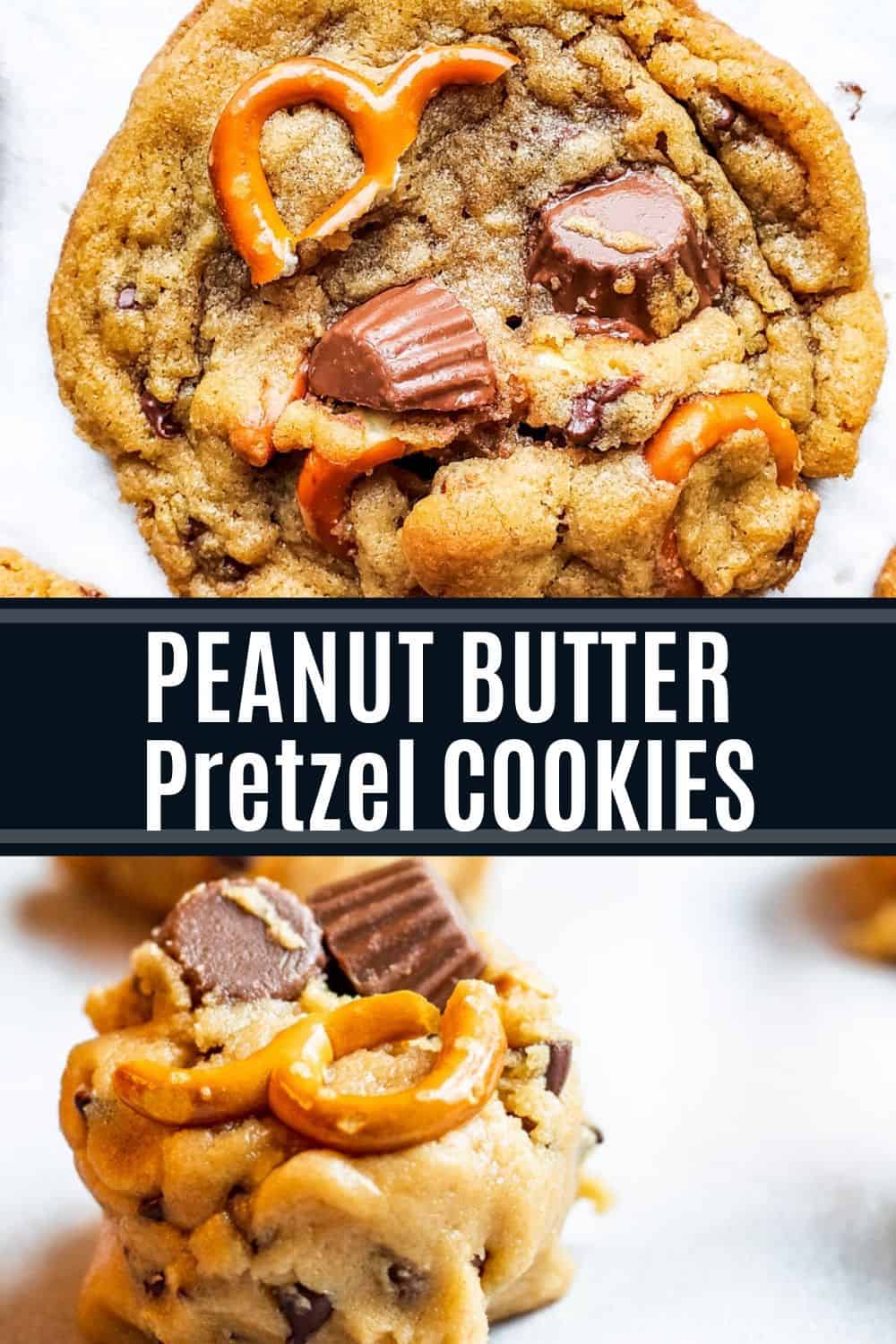 Peanut Butter Cup Cookies With Pretzels Erhardts Eat