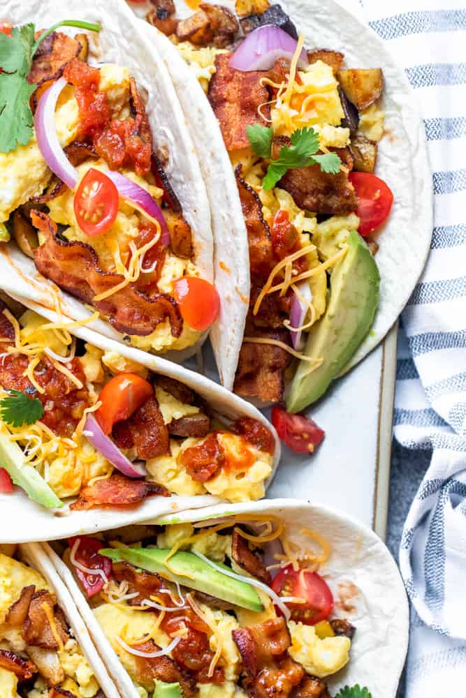 Bacon & Egg Breakfast Tacos with Crispy Potatoes Erhardts Eat