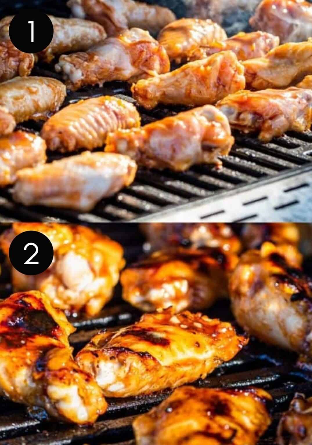 BBQ Peach Grilled Chicken Wings Recipe - Erhardts Eat