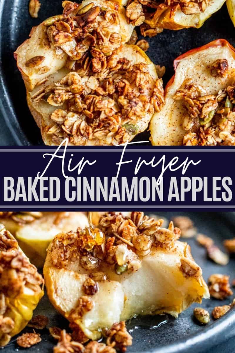 Air Fryer Apples with Honey Oat Topping Erhardts Eat