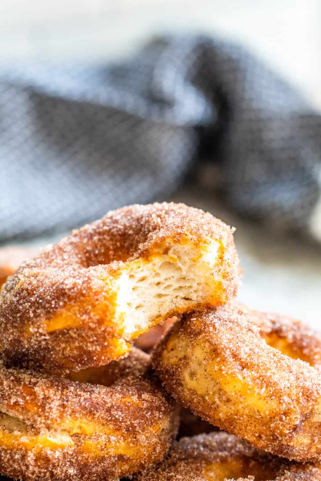 Cinnamon Sugar Air Fryer Biscuit Donuts Erhardts Eat