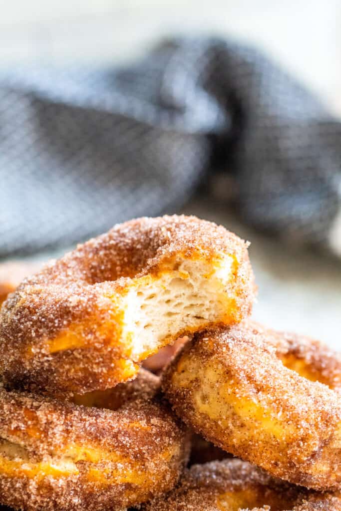 Cinnamon Sugar Air Fryer Biscuit Donuts Erhardts Eat