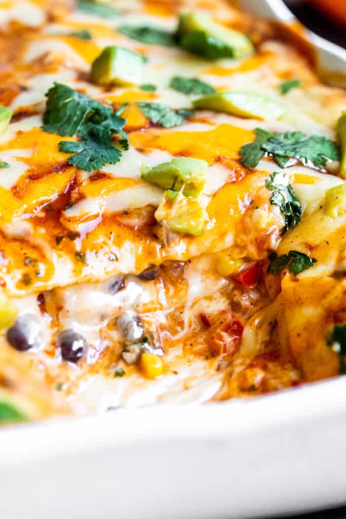 Vegetarian Mexican Lasagna Recipe - Erhardts Eat