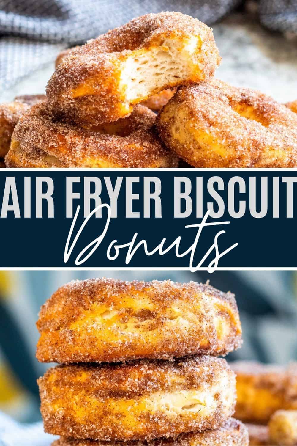 Cinnamon Sugar Air Fryer Biscuit Donuts Erhardts Eat