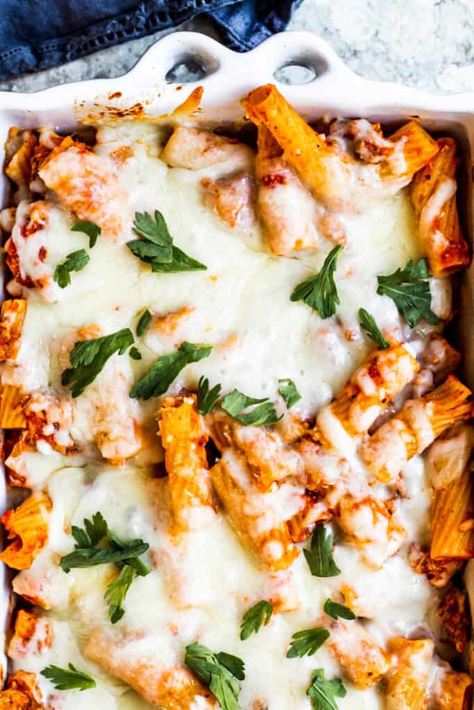 Grandma's Classic Baked Mostaccioli Recipe - Erhardts Eat