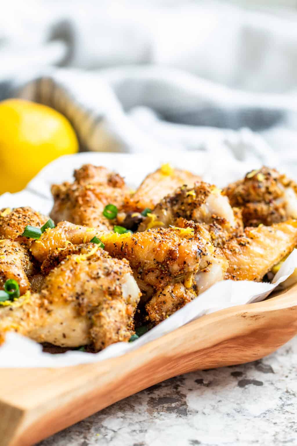 Air Fryer Lemon Pepper Chicken Wings Recipe Erhardts Eat