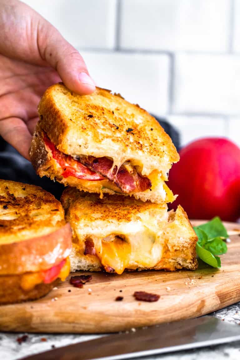 Tomato Bacon Grilled Cheese Sandwich Recipe - Erhardts Eat