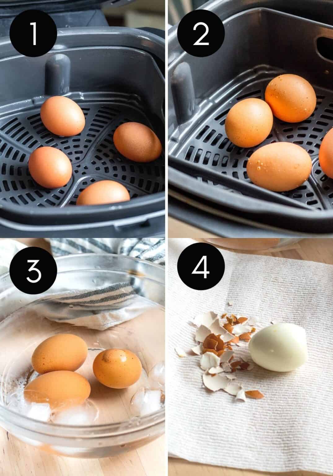 Quick and Easy Air Fryer Hard Boiled Eggs Erhardts Eat