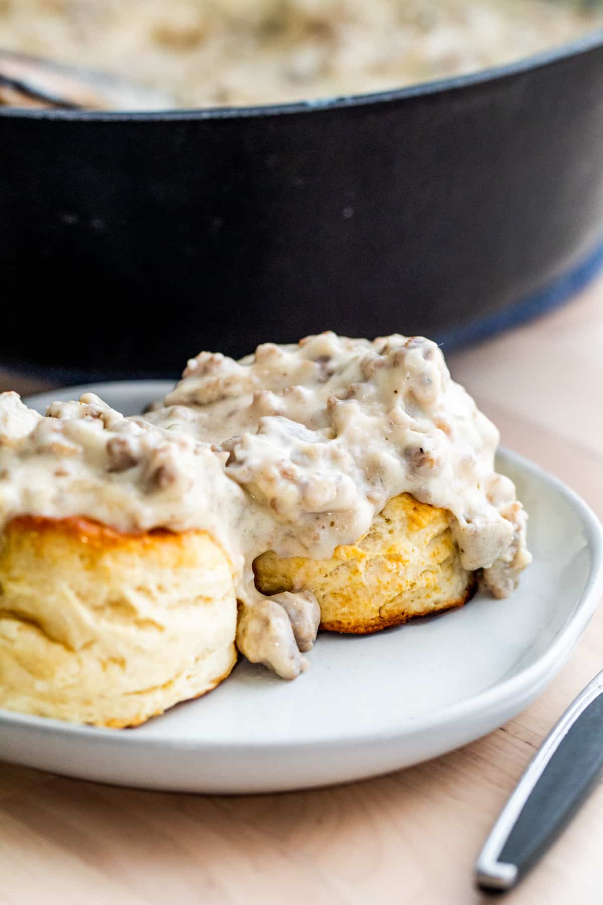 Grandma's Classic Southern Biscuits and Sausage Gravy Recipe - Erhardts Eat