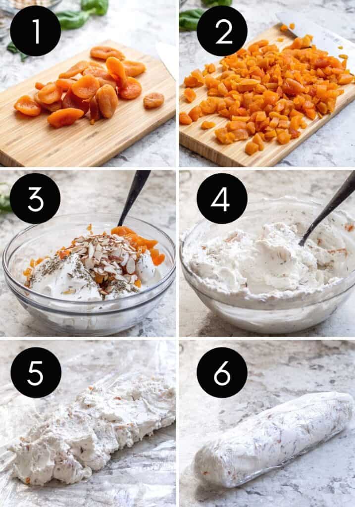 Honey Apricot Goat Cheese Log with Almonds Erhardts Eat